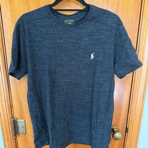 Polo by Ralph Lauren Men's Heather Black Crewneck T-Shirt